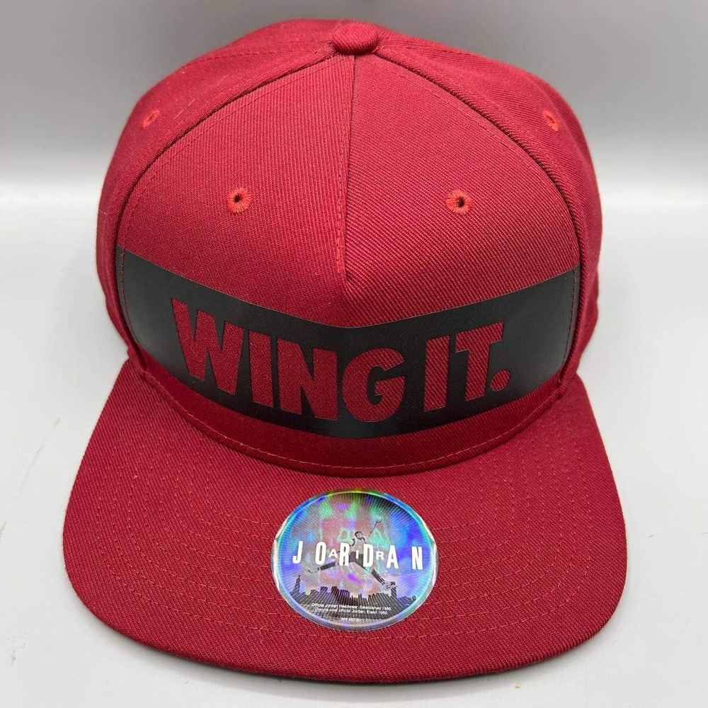 Air Jordan Wings Hat Men Red Wing‎ It Jumpman Snap Back Cap